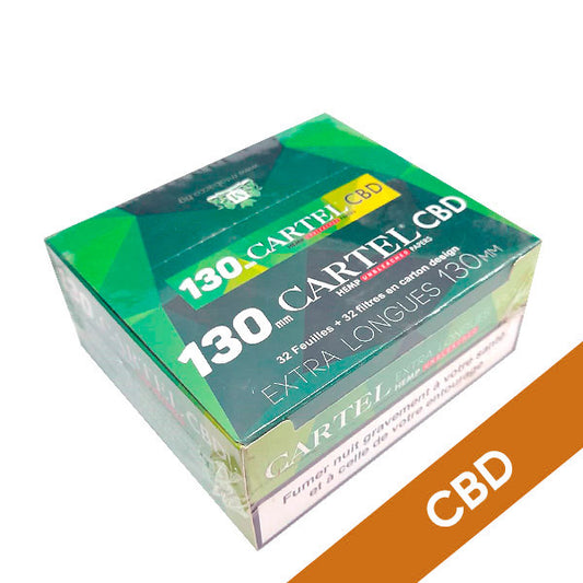 Rolling Papers Poster 130mm & Tips CBD Unbleached Hemp 24 pcs.