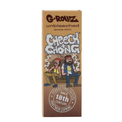 G-Rollz 1 1/4 & Tips Cheech & Chong In da Chair Unbleached Rolling Papers 24 booklets