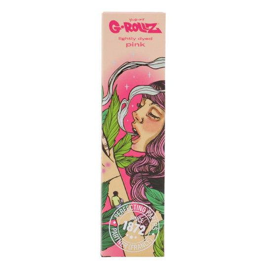 G-Rollz K.S. Rolling Papers & Tips Mushroom Lady Pink 24 booklets