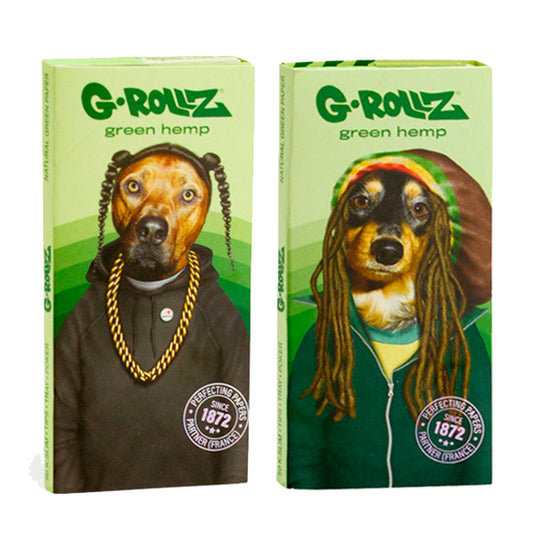 G-Rollz K.S. Tips & Tray Reggae Rap Organic Hemp Rolling Papers 16 Booklets