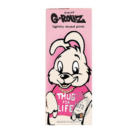 G-Rollz K.S. Tips & Tray Thug for Life Pink Rolling Papers 16 Booklets