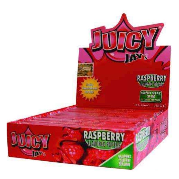 Cartine Juicy Jay's King Size Lampone 24 pz.
