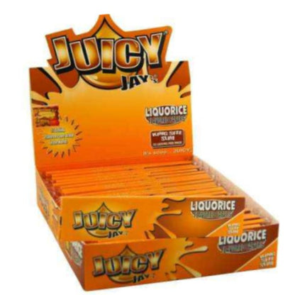 Rolling papers Juicy Jay's King Size Licorice 24 units.