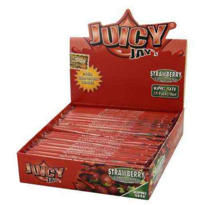Juicy Jay's King Size Strawberry Rolling Papers 24 ct.