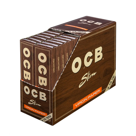 Papel de fumar OCB King Size Slim & Tips Virgin 32 librillos