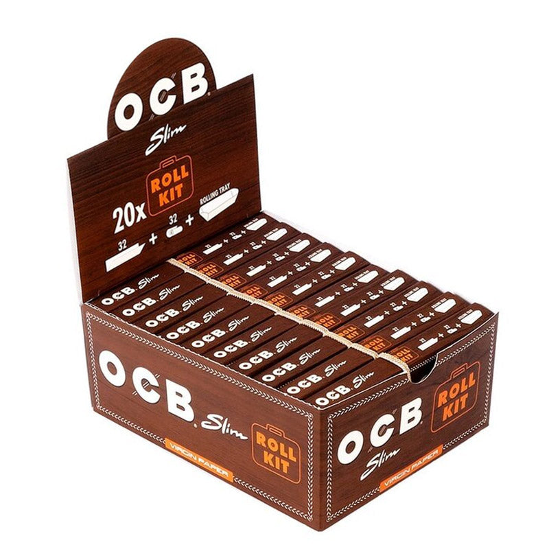Papel de fumar OCB King Size Slim Tips & Tray Virgin 20 ud.