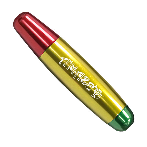 Rasta Edition Amazed Aluminum Pipe. Red Eye