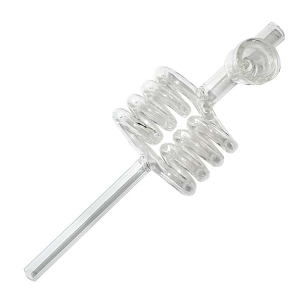 Double Spiral Glass Pipe 18 cm.