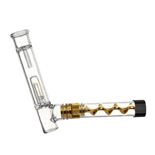 Pipa Metal & Cristal Twisty Blunt  Bubbler Kit
