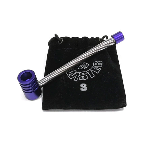 Pipa in Metallo a Molla Twister S 9.5 cm. Lilla
