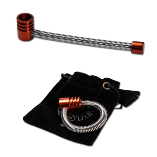 Pipa Metal Muelle Twister L 13 cm  Naranja