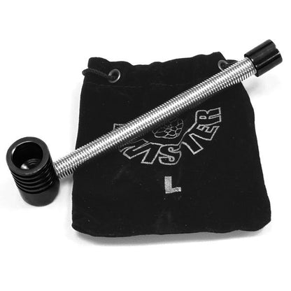 Pipa Metal Muelle Twister L 13 cm. Black
