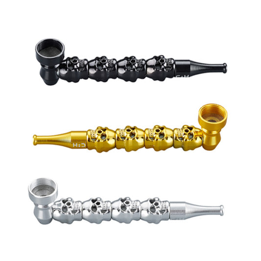 Pipa Metal Skulls 12.5 cm. Pack 3 ud.