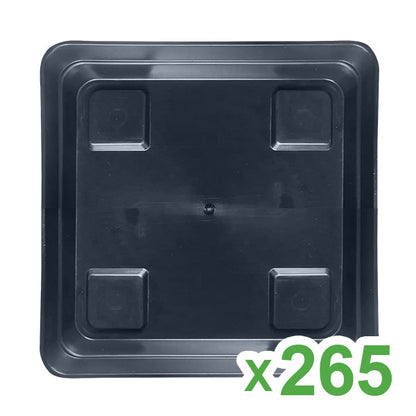 Plato Cuadrado 20x20 cm Easy Garden para Maceta 5,5 lt. y 7 lt. 265 ud.