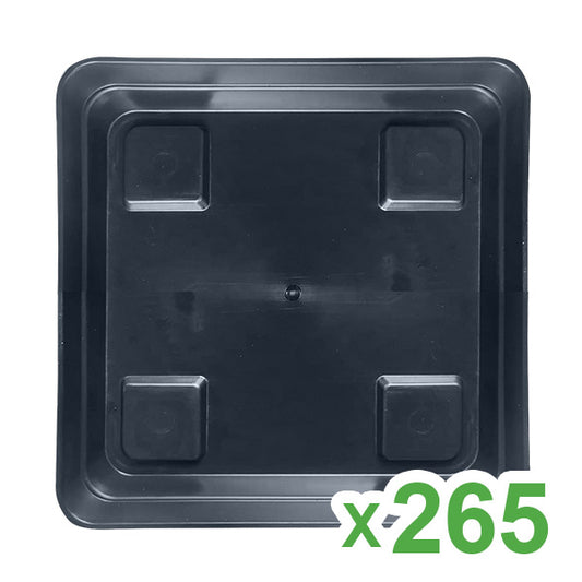 Plato Cuadrado 20x20 cm Easy Garden para Maceta 5,5 lt. y 7 lt. 265 ud.