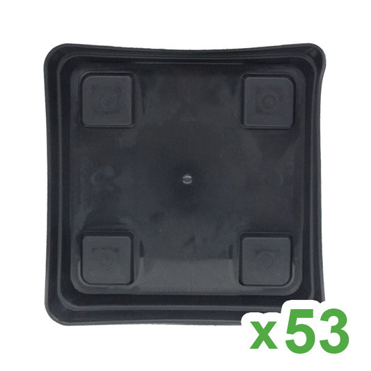 Plato Cuadrado 21,5x21.5 cm. Easy Garden para Maceta 5,5 lt. y 7 lt.  53 ud.