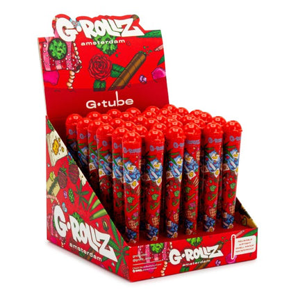 Portasigarette G-Rollz 125 mm. Rosso 36 pz.