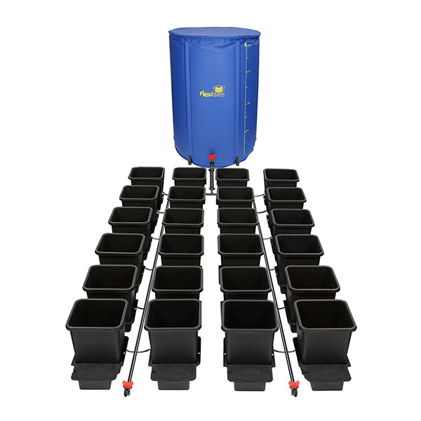 Sistema di vasi 24 - Serbatoio 400 litri. Autopot 48/72 ore.