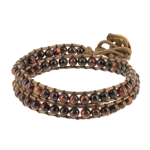Bracciale Naga Occhio di Tigre Rosso