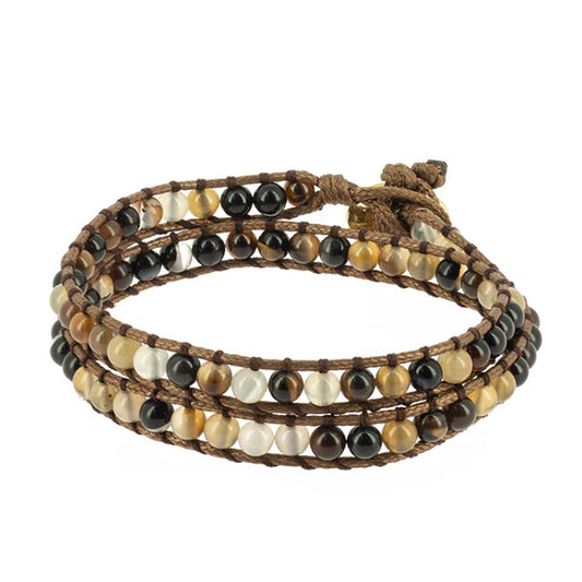 Bracciale Naga Agata Sardonica Marrone