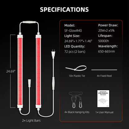Spider Farmer SF-GlowR40 LED 40W