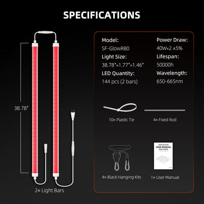 Spider Farmer SF-GlowR80 LED 80W