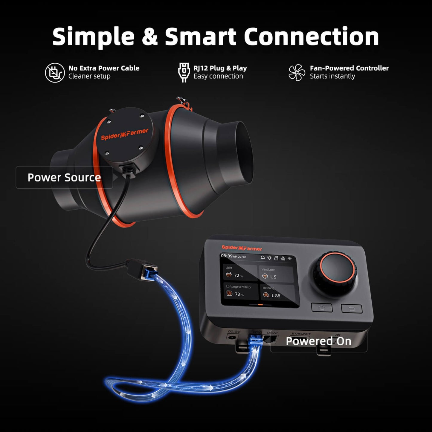 Kit Spider Farmer SE1000W Smart Completo 150x150 con GGS