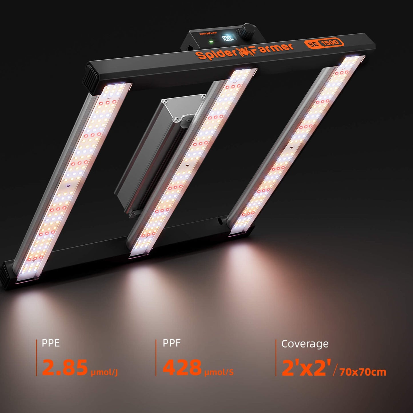 Spider Farmer SE1500 LED 150W WiFi Bluetooth