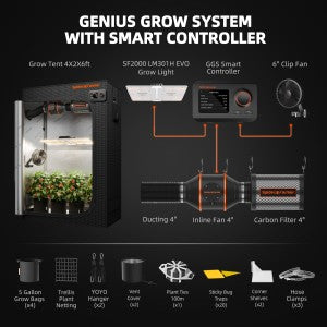 Kit Spider Farmer SF2000 Smart Completo 60x120