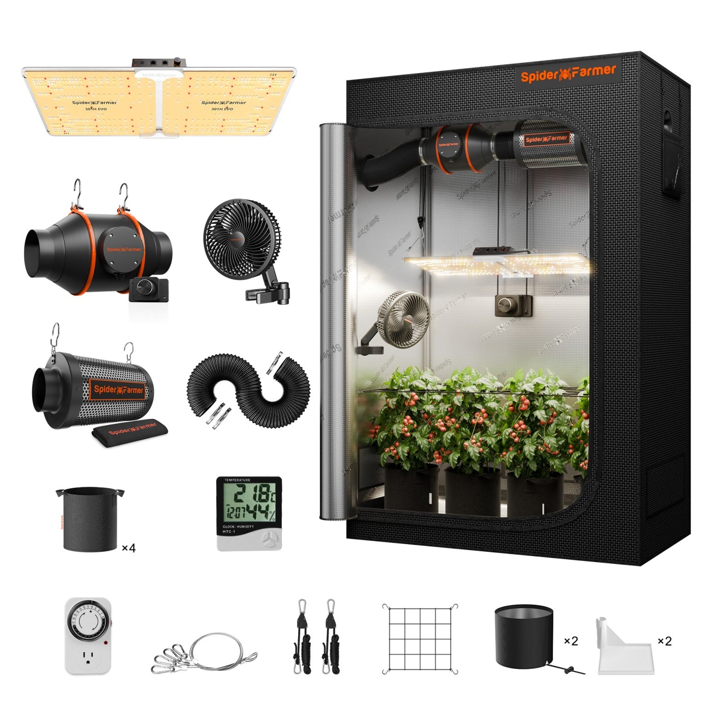 Kit Spider Farmer SF2000 Completo 60x120