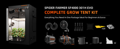 Kit Spider Farmer SF4000 Smart Completo 120x120 con GGS
