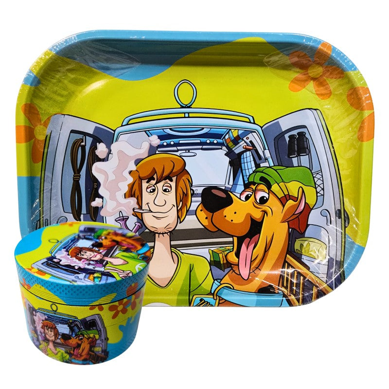 .Set Bandeja Metal 18x14 cm. Grinder Scooby 50 mm. mod. 2