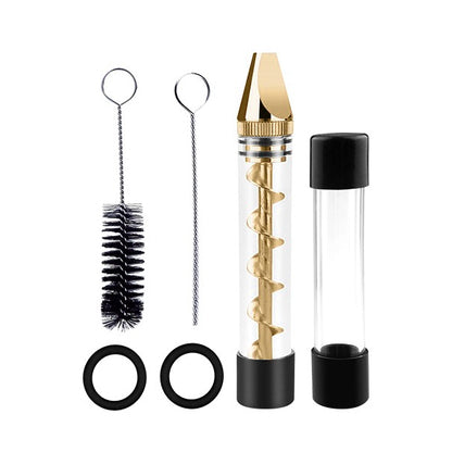 Pipa Metallo e Cristallo Blunt Gold