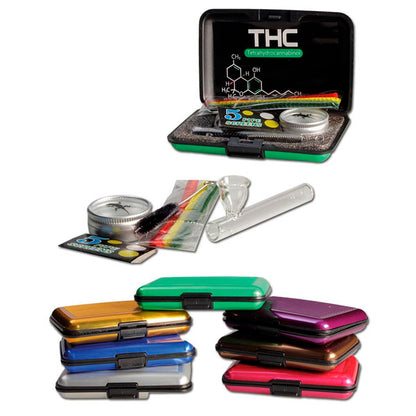 Glass Pipe Set Screens Brush & Case 7.5 cm.