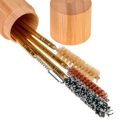 Cleaning Brushes Bongs Bamboo Box