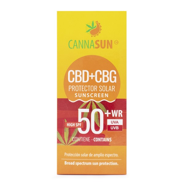 Cannasun Crema Protector Solar Cbd y Cbg SPF 50+ 150 ml.