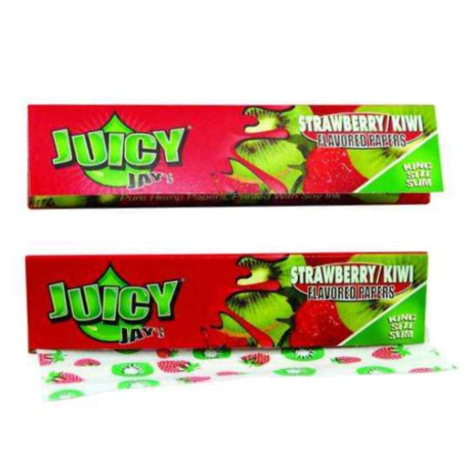 Papel de fumar Juicy Jay´s King Size Strawberry & Kiwi 24 ud.