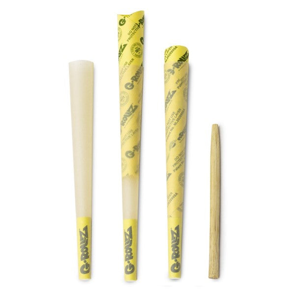 G-Rollz K.S. Cones 20 pcs. Banksy Queen Bamboo Natural