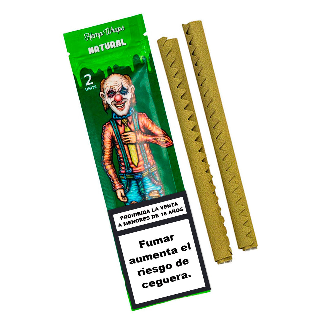 Blunts Rolling Circus Hemp Wraps Natural 25x2 ud