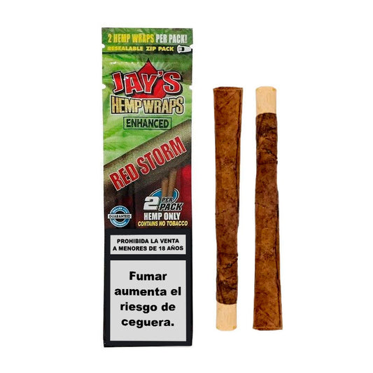 Blunts Jay´s Hemp Wraps Enhaced Terpenos Red Storm ES 25x2 ud.