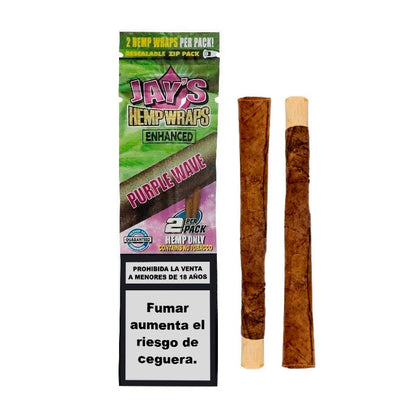 Blunts Jay´s Hemp Wraps Enhaced Terpenos Purple Wave ES 25x2 ud.