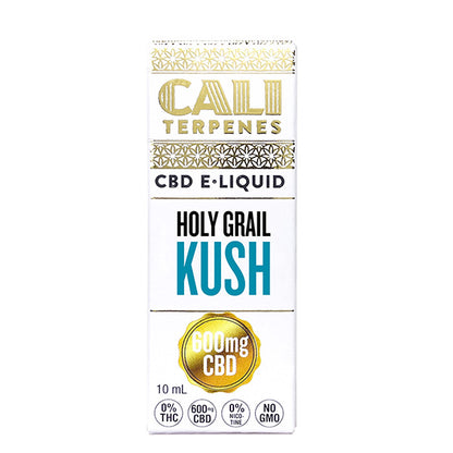 CBD E-Liquid Cali Terpenes Holy Grail Kush 600 mg. 10 ml.