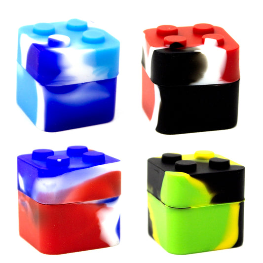 Bote Silicona 12 ml. Cajita Apilable 30x30 mm. Pack 10 ud.