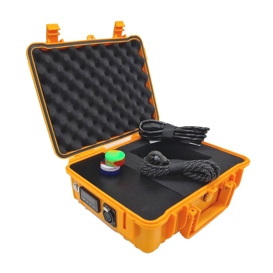 Clavo Titanio E-nail Electrico Dab Maletin Amarillo