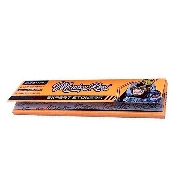 Monkey King Size Slim Rolling Papers Expert Stoners Orange 50 ct.