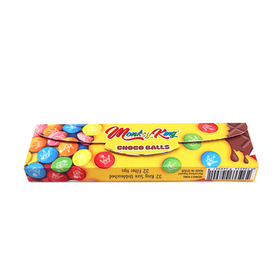 Papel Monkey King Size Slim & Tips Smell Choco Balls 24 ud.