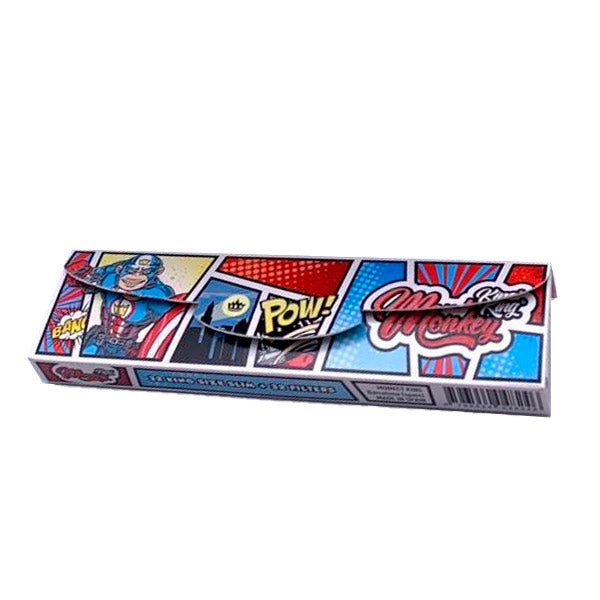 Papel Monkey King Size Slim & Tips Superhero 24 ud.
