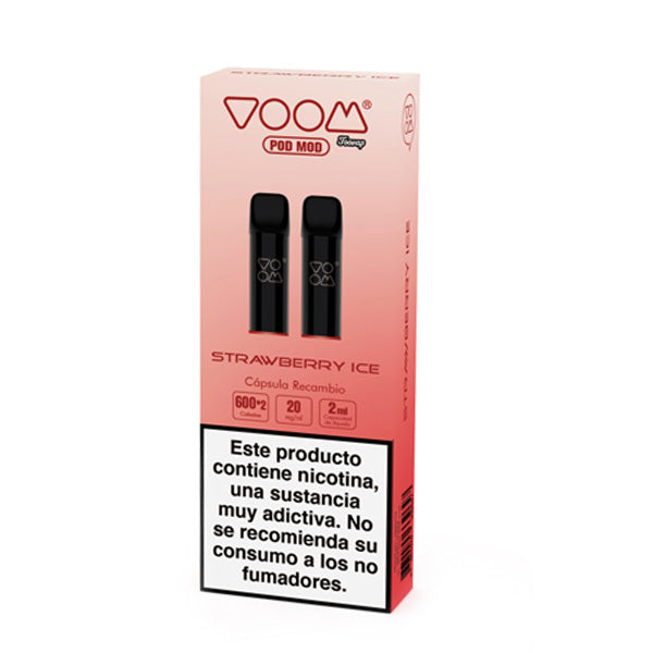 Voom Magnetic Pod Recarga Strawberry 20 mg. Pack 2 ud.