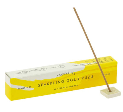 Incienso Scentsual Cítrico Yuzu 30 Sticks & Holder