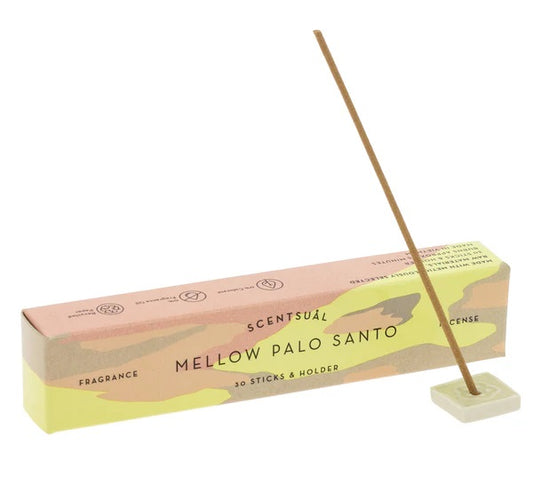 Incienso Scentsual Palo Santo 50 Sticks & Holder